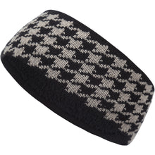 Load image into Gallery viewer, Fleece Lined Houndstooth Knit Headband