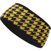 Load image into Gallery viewer, Fleece Lined Houndstooth Knit Headband