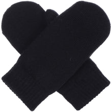 Load image into Gallery viewer, Winter Plush Fleece Lined Solid Knit Mittens