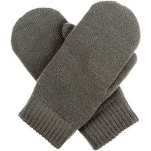 Load image into Gallery viewer, Winter Plush Fleece Lined Solid Knit Mittens