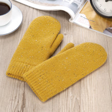 Load image into Gallery viewer, Winter Plush Fleece Lined Speckle Knit Mittens