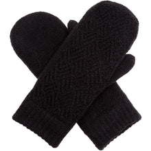 Load image into Gallery viewer, Winter Plush Fleece Lined Chevron Knit Mittens