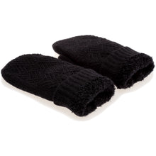 Load image into Gallery viewer, Winter Plush Fleece Lined Chevron Knit Mittens