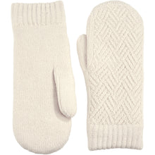 Load image into Gallery viewer, Winter Plush Fleece Lined Chevron Knit Mittens