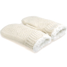 Load image into Gallery viewer, Winter Plush Fleece Lined Chevron Knit Mittens