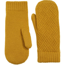 Load image into Gallery viewer, Winter Plush Fleece Lined Chevron Knit Mittens