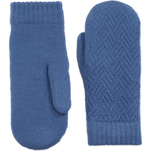 Load image into Gallery viewer, Winter Plush Fleece Lined Chevron Knit Mittens