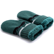 Load image into Gallery viewer, Winter Plush Fleece Lined Reindeer Knit Mittens