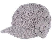 Load image into Gallery viewer, Women's Winter Fleece Lined Dimaond Knit Cap