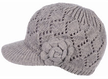 Load image into Gallery viewer, Women's Winter Fleece Lined Dimaond Knit Cap