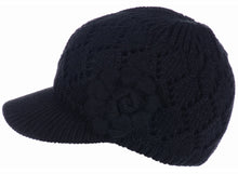 Load image into Gallery viewer, Women's Winter Fleece Lined Dimaond Knit Cap