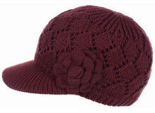Load image into Gallery viewer, Women's Winter Fleece Lined Dimaond Knit Cap