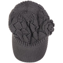 Load image into Gallery viewer, Women's Winter Fleece Lined Dimaond Knit Cap