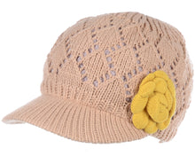 Load image into Gallery viewer, Women's Winter Fleece Lined Dimaond Knit Cap