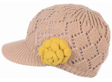 Load image into Gallery viewer, Women's Winter Fleece Lined Dimaond Knit Cap