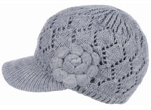 Load image into Gallery viewer, Women's Winter Fleece Lined Dimaond Knit Cap