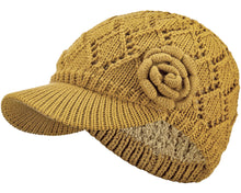 Load image into Gallery viewer, Women's Winter Fleece Lined Dimaond Knit Cap