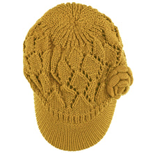 Load image into Gallery viewer, Women's Winter Fleece Lined Dimaond Knit Cap