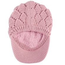 Load image into Gallery viewer, Women's Winter Fleece Lined Dimaond Knit Cap