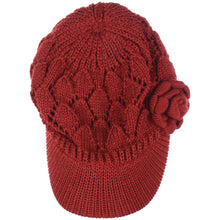 Load image into Gallery viewer, Women's Winter Fleece Lined Dimaond Knit Cap