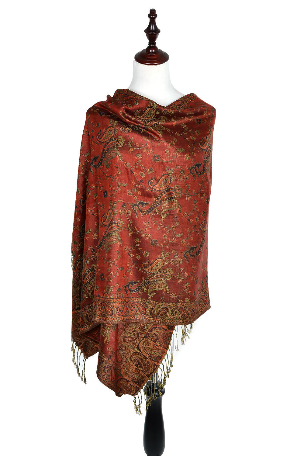 023_16 - One Piece Pasiley Print Pashmina Shawl Scarf