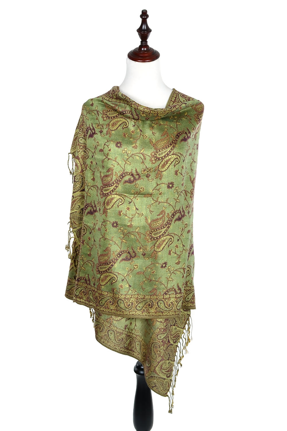 023_17 - One Piece Pasiley Print Pashmina Shawl Scarf