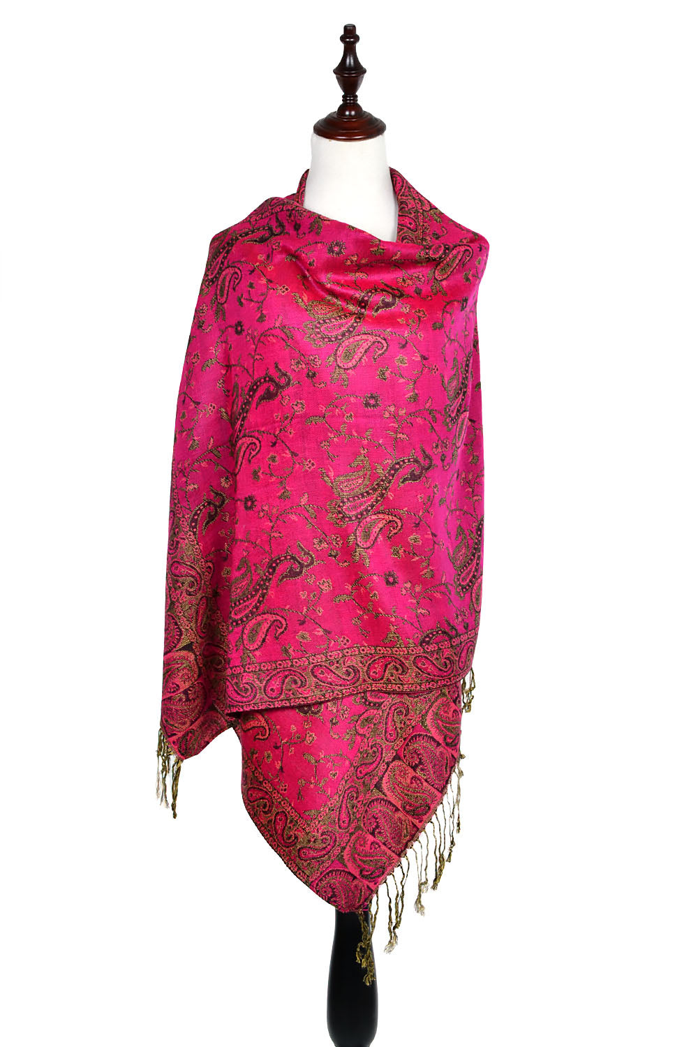023_3 - One Piece Pasiley Print Pashmina Shawl Scarf