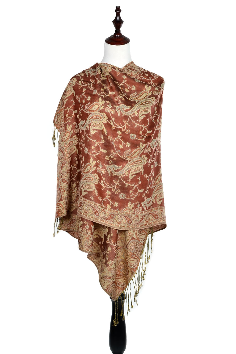 023_6 - One Piece Pasiley Print Pashmina Shawl Scarf