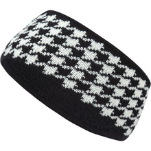 Load image into Gallery viewer, Fleece Lined  Houndstooth  Knit Headband
