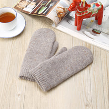 Load image into Gallery viewer, Winter Plush Fleece Lined Speckle Knit Mittens
