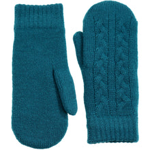 Load image into Gallery viewer, Winter Plush Fleece Lined Cable Knit Mitten
