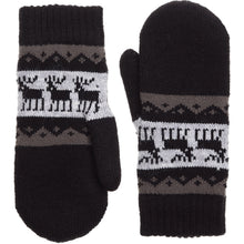 Load image into Gallery viewer, Winter Plush Fleece Lined  Reindeer Knit Mittens
