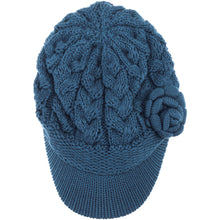 Load image into Gallery viewer, Women&#39;s Winter Warm Fleece Lined Knitted Beret Beanie Hat Cap
