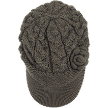 Load image into Gallery viewer, Women&#39;s Winter Warm Fleece Lined Knitted Beret Beanie Hat Cap
