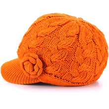 Load image into Gallery viewer, Women&#39;s Winter Warm Fleece Lined Knitted Beret Beanie Hat Cap
