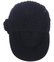 Load image into Gallery viewer, Women&#39;s Winter Fleece Lined Dimaond Knit Cap
