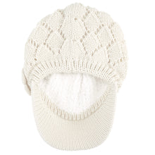 Load image into Gallery viewer, Women&#39;s Winter Fleece Lined Dimaond Knit Cap
